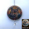 Wolf Glow Sun Catcher with Crystal