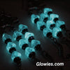 Six Tentacles Glow Glass Earrings
