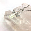 Glowing Beaded Glass Crystal Firefly Necklace