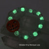 Jack O' Lantern Pumpkin Glow Glass Beaded Bracelet
