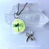Dragonfly Glow Necklace with Dragonfly Charm
