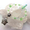 Green Aura Crystal Glow Glass Bracelet