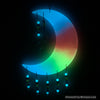 Glowie Beaded Decor Moon Rainbow Crescent Suncatcher