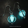 Glowing Orb Earrings with Free UV Charger Light