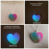 Rainbow Heart Glow Necklace