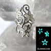 Glowing Flower Sterling Silver Ring
