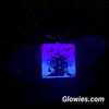 Square Haunted House Glow in the dark Necklace