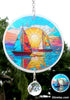 Sailboats Glow Sun Catcher with Crystal