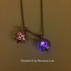 Unicorn Glow Locket Caged Orb Pendant Glowing Necklace