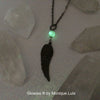 One Angel Wing Glowing Orb Necklace