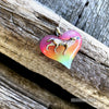Howling Wolf Glow in the dark Lula Heart Necklace