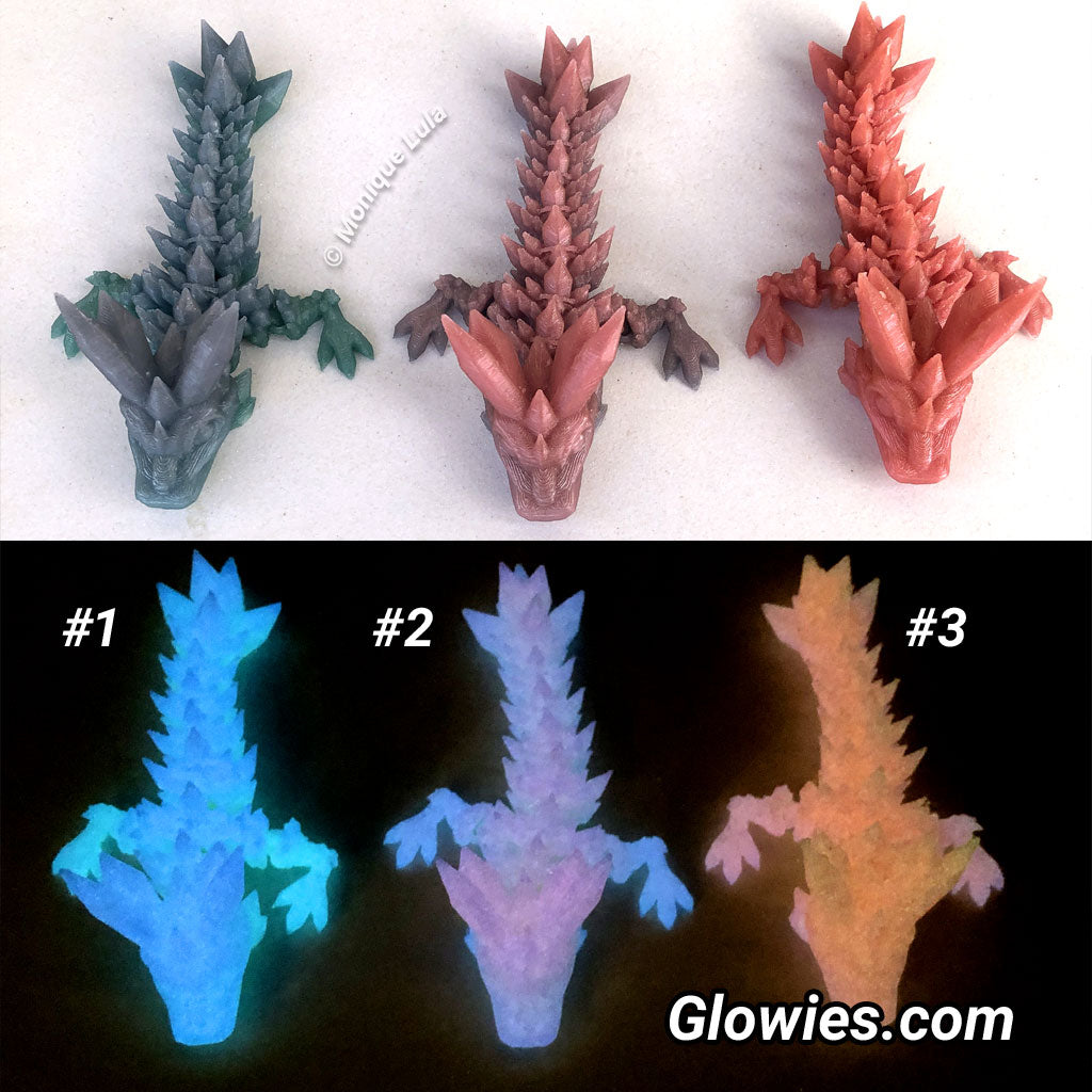 Color Glow Crystal Hatchling Articulated Dragon 3D Print