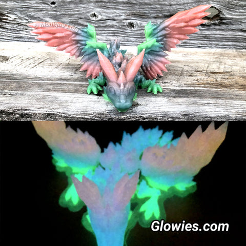 Color Winged Crystal Dragon Hatchling 3D Print