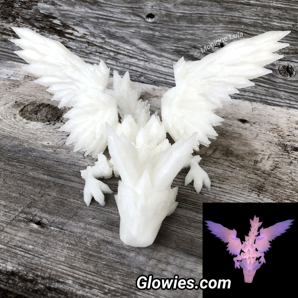 Winged Crystal Glow Dragon Hatchling 3D Print