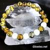 Dragonscale Glowies Beaded Stackable Stretch Bracelet