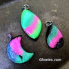 Aurora Borealis Druzy Glow Stone Pendant Necklace