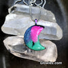 Aurora Borealis Druzy Glow Stone Pendant Necklace