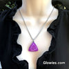 Ultra Violet Purple Opal Druzy Glow Stone Necklaces