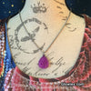 Ultra Violet Purple Opal Druzy Glow Stone Necklaces