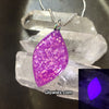 Ultra Violet Purple Opal Druzy Glow Stone Necklaces