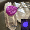 Ultra Violet Purple Opal Druzy Glow Stone Necklaces
