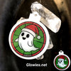 Dragon, Ghost, and Skull With Santa Hat Ornaments