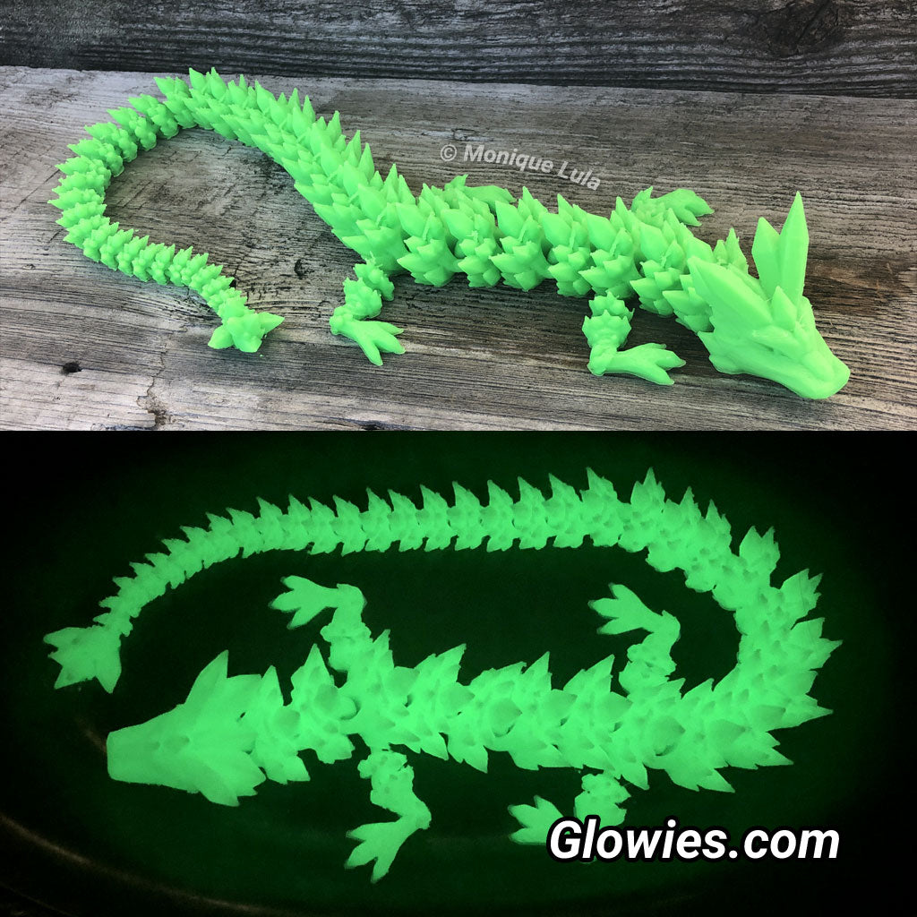 Crystal Dragon Articulated Glow in the dark 3D Print
