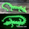 Crystal Dragon Articulated Glow in the dark 3D Print