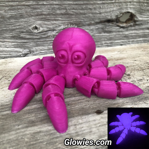 Articulated Octopus Glow in the Dark 3D Print