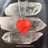Red Opal Glow in the dark Heart