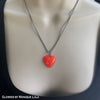 Red Opal Glow in the dark Heart