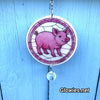Pig Glow Suncatcher with Crystal