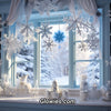 Snowflake Glow in the dark Sun Catcher with Crystal
