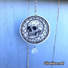 Skull Glow Suncatcher with Crystal