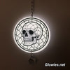 Skull Glow Suncatcher with Crystal