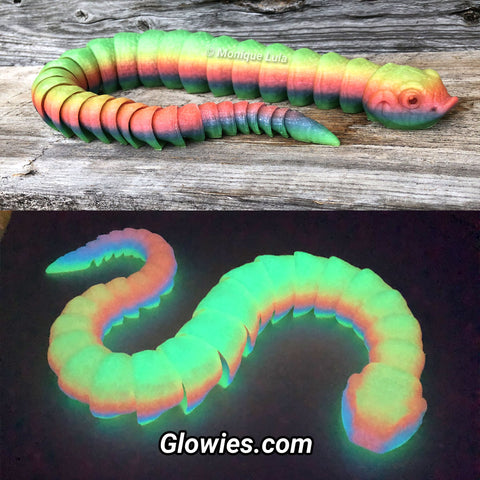 Articulated Glow in the dark Snake 3D Print