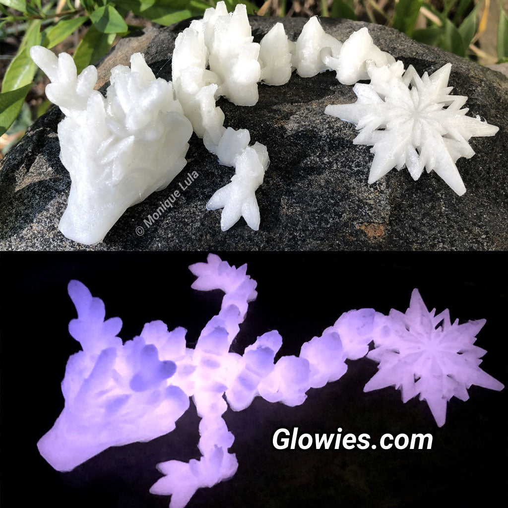 Winter Glow Dragon Hatchling Articulated 3D Print