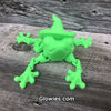 Glow in the dark articulated Witch Frog