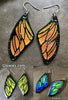 Mood Color Changing Black Butterfly Earrings Style #2