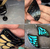 Mood Color Changing Black Butterfly Earrings