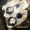 Black Bat Crystal Glass Earrings