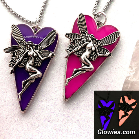 Glow Fairy Pointed Heart Necklace