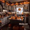 Jack O'Lantern Halloween Pumpkin Glow Suncatcher with Crystal