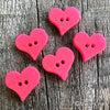 Heart Glow in the dark Buttons