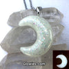 Opal Crescent Moon Glow Necklace