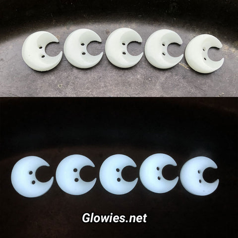 Crescent Moon Buttons