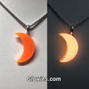 3D Crescent Moon Glow Necklace