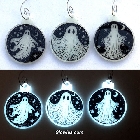Glow Ghost Ornament Set #1