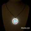 Peace Symbol Glow in the dark Necklace