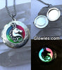 Rainbow Unicorn Glow Locket for Pictures